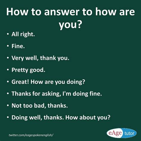 How To Respond To How Are You Conversation Starters Learn Different
