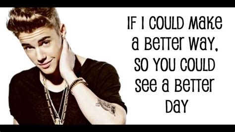 Justin Bieber I Would Lyrics Youtube