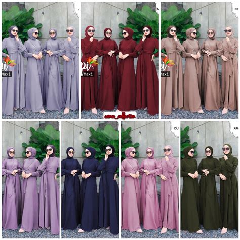 Baju Bridesmaid Seragam Keluarga Pengantin Muslimah Gaun