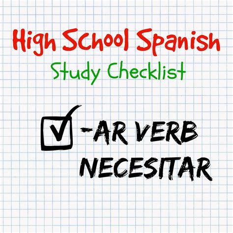 High School Spanish: The Verb NECESITAR (to need) | For the Love of Spanish