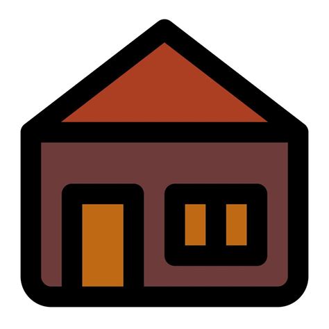 House With Filled Line Icon Suitable For Home Icon Set 6639173 Vector