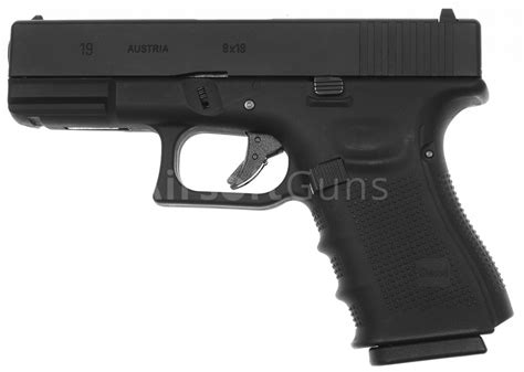 Glock 19 Frame 4 Gen Black Gbb We Airsoftguns