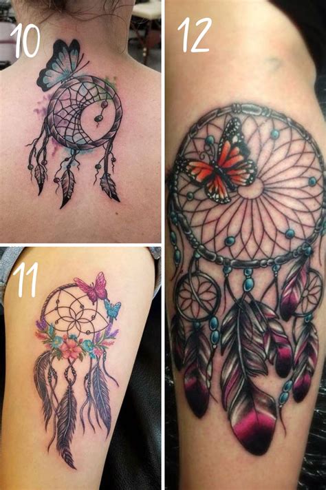 Dreamcatcher Tattoos With Butterflies