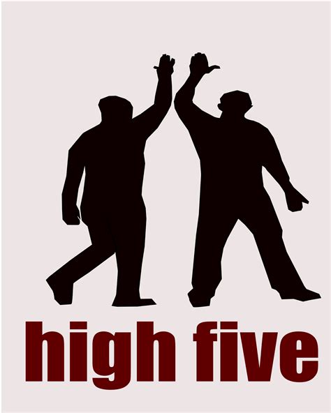 Clipart High Five As Hand Gesture