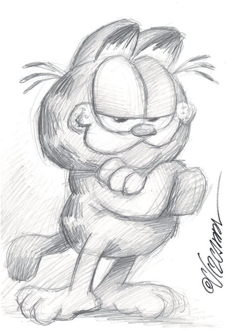 Garfield Original Preliminary Sketch Vizcarra Joan Loose Page