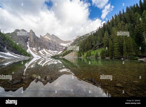 Lake Agnes In The Lake Louise Area Of Banff National Park Reached Via