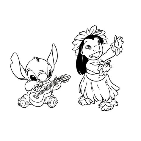 Kleurplaten Disney Stitch Lilo and Stitch Coloring Pages