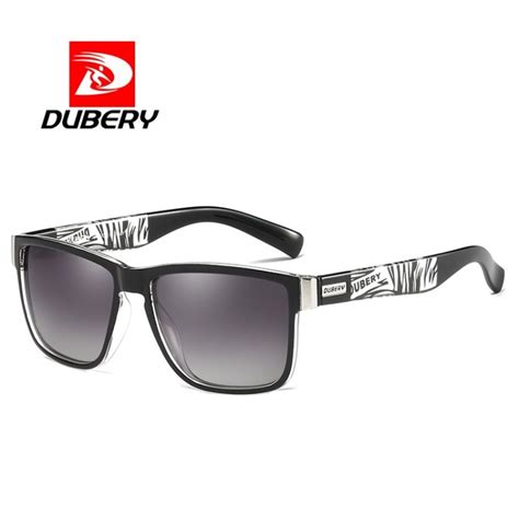 Dubery Square Polarized Sunglasses Men Sports Style Sun Glasses Hd Driving Goggles Polaroid Lens