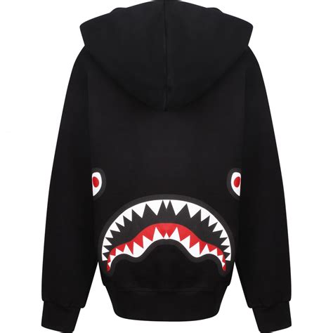 Sprayground Logo Shark Hoodie In Black Bambinifashioncom
