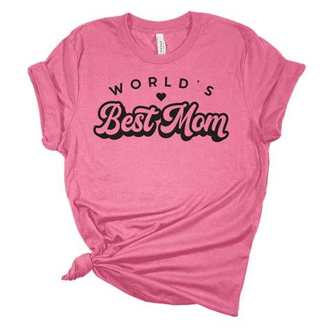 world s best mom mother s day women s short sleeve t shirt graphic tee pink xxl
