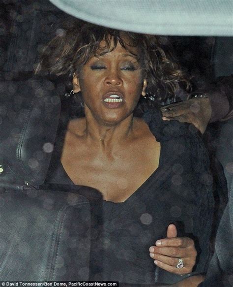 Houston We Have A Problem Again Whitney Emerges From A Nightclub Looking Extremely Worse For