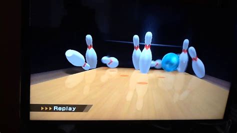 Wii Sports Bowling Pin Action Strike Youtube