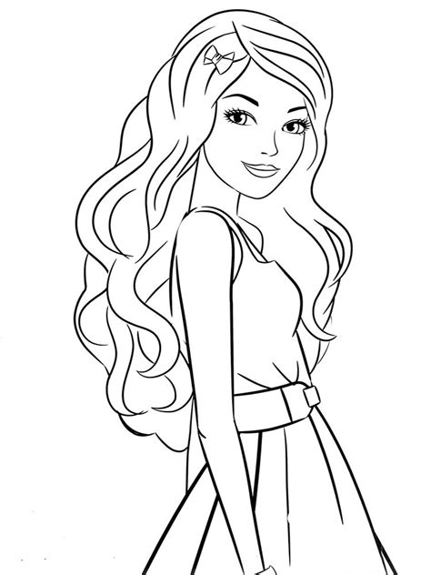 Beautiful Girl Coloring Pages Download And Print