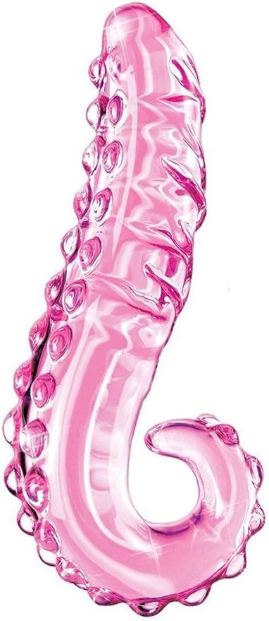 crystal glass pleasure wand dildo penis akstore glass massager pink health