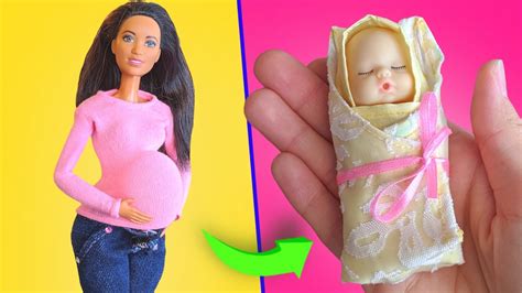 Diy Pregnant Doll Hacks And Crafts Clothes For Pregnant Barbie And