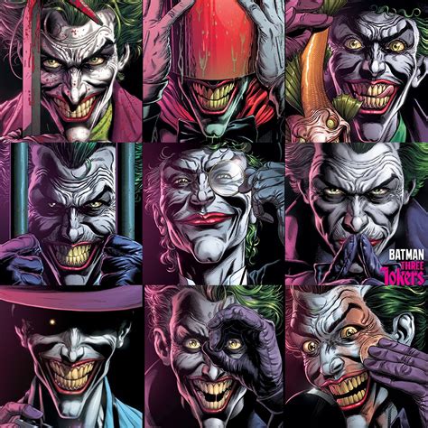 just a few of the three jokers covers pre order yours now on heroes cave batman joker