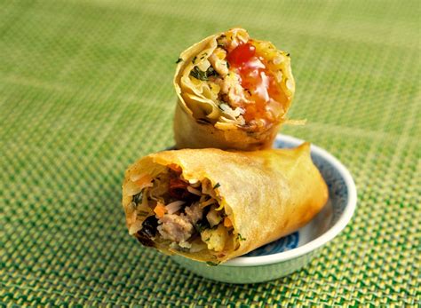 thai spring rolls with pork & prawns - Moorlands Eater