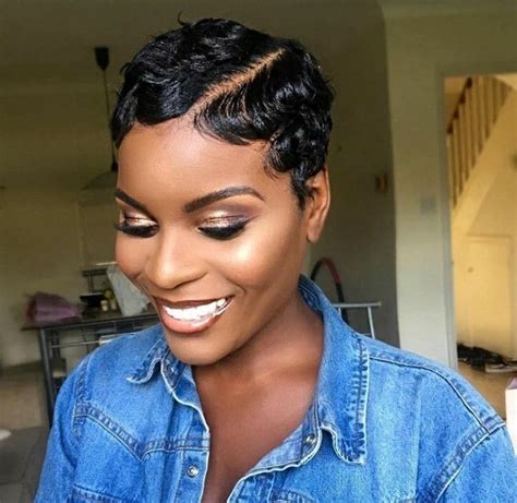 Beautiful African American Short Finger Wave Hairstyles Ideas Short