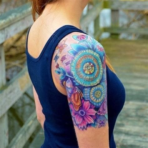 30 Flower Sleeve Tattoos Tattoofanblog