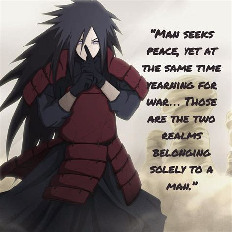 A word that holds no true. The Most Vivid Madara Uchiha Quotes to His Fans - EnkiQuotes