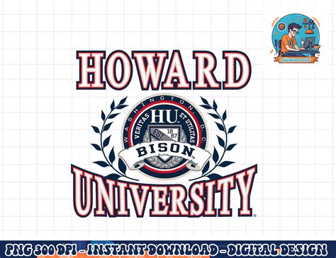 Howard University Bison Laurels Logo Officially Licensed Pn Inspire