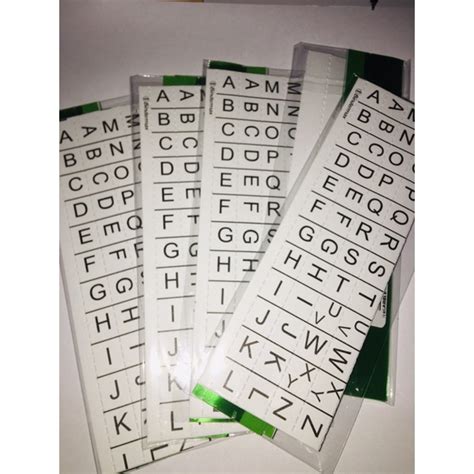 Letter Tabbing Color Green Sold By Pack 5 Pieces Shopee Philippines