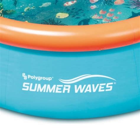 Summer Waves 8 Ft X 30 Inch Backyard Kiddie Splash Inflatable Above