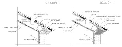 Wooden Roof Section Detail Drawing In Dwg Autocad File Cadbull