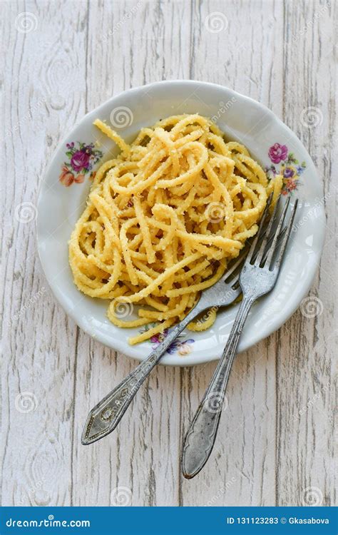 Bucatini Pasta Stock Image Image Of Fresh Beautiful 131123283