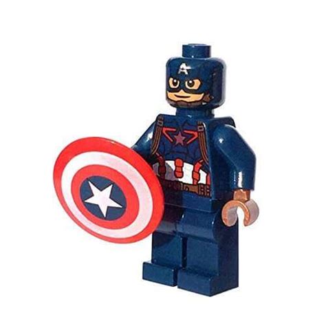 Genuine Lego Captain America Minifigure Split From 76051 Set B01ctedgle