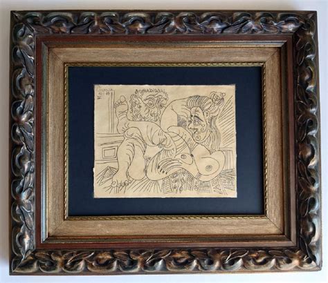 Bid Now Pablo Picasso Drawing Hand Signed Invalid Date Cet