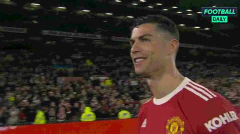 cristiano ronaldo forced to deny he told camera after man utd win ‘i m not finished yet with