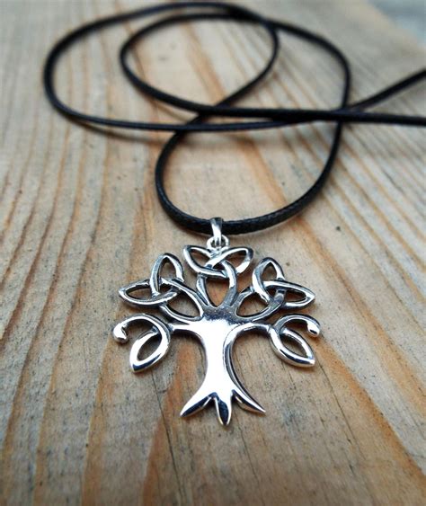 Tree of Life Pendant Sterling Silver Handmade Necklace