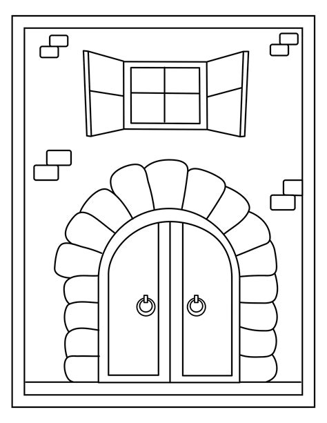 Doors 16 Coloring Printable Pages Etsy