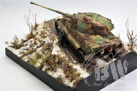 Ardennes Tiger Ii Tiger Tank Military Diorama Tamiya Scale Models