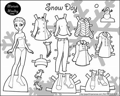 Paper Marisole Dolls Printable Monday Coloring Pages