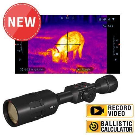 ATN ThOR 4 640x480 1 10x Thermal Rifle Scope With Ultra Sensitive