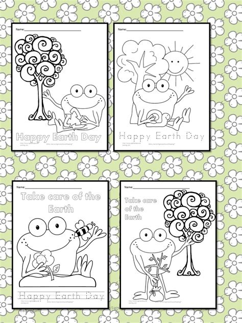 All 13 pages are located in one convenient pdf. Free Earth Day Coloring Sheets for Preschool or Kindergarten
