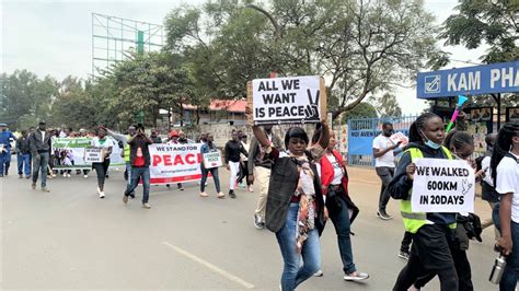 1200 Kenyan Youth Cover A 600km Walk For Peace Crime Si Poa