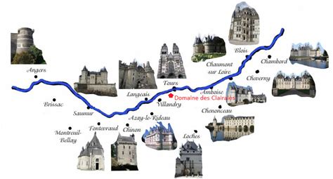 Les Chateaux De La Loire Carte Carte