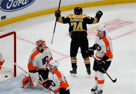 Behind A Backup Goalie And A Patchwork Lineup Bruins Blank Flyers