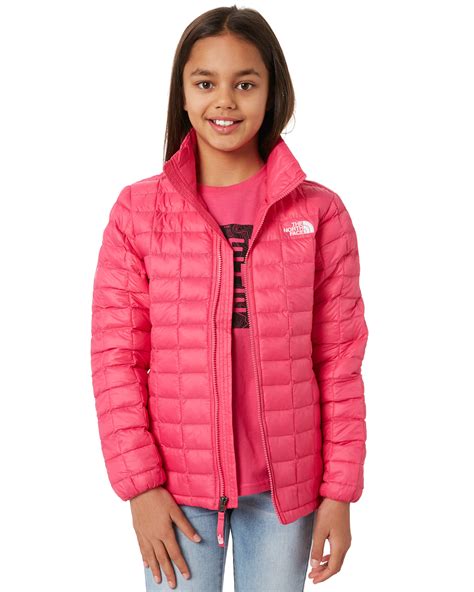 The North Face Youth Girls Thermoball Eco Full Zip Jacket Mr Pink