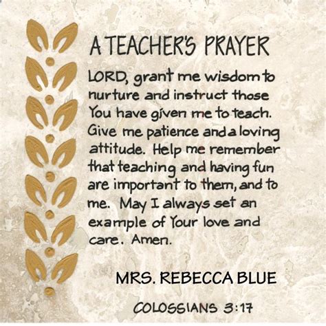 Pin On Teachers Prayers