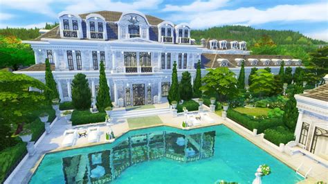Luxurious Mansion Sims 4 Speed Build Youtube