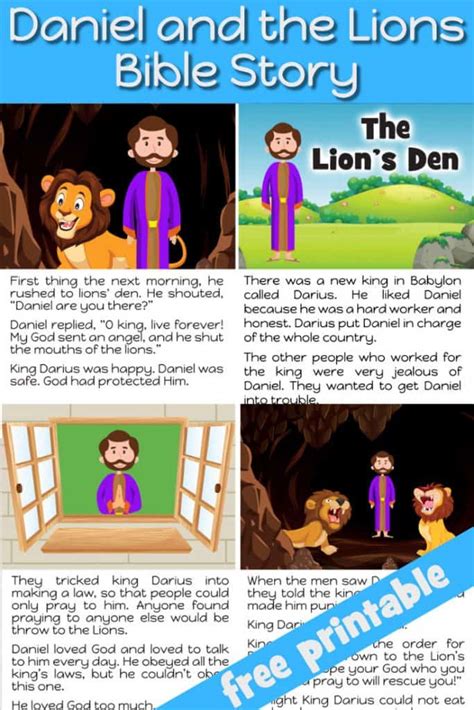 Daniel And The Lions Den Preschool Bible Lesson