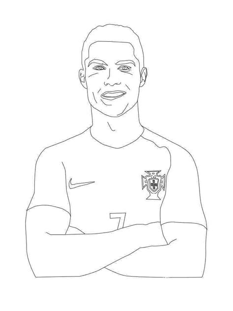 Cristiano Ronaldo Coloring Pages Download And Print C