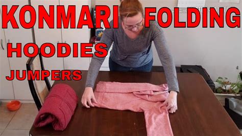 How To Konmari Fold Hoodies Jumpers Youtube