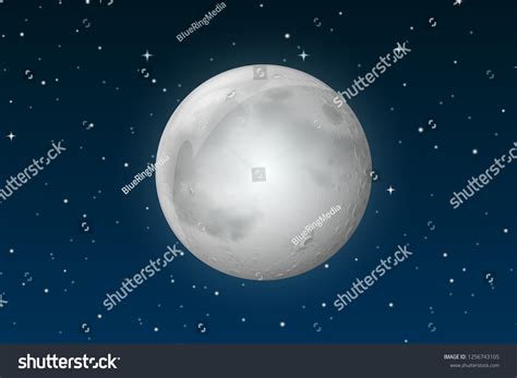 Moon On Sky Illustration Stock Vector Royalty Free Shutterstock