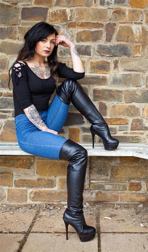 Leather Thigh High Boots Thigh High Boots Heels Stiletto Boots Heeled Boots High Heel