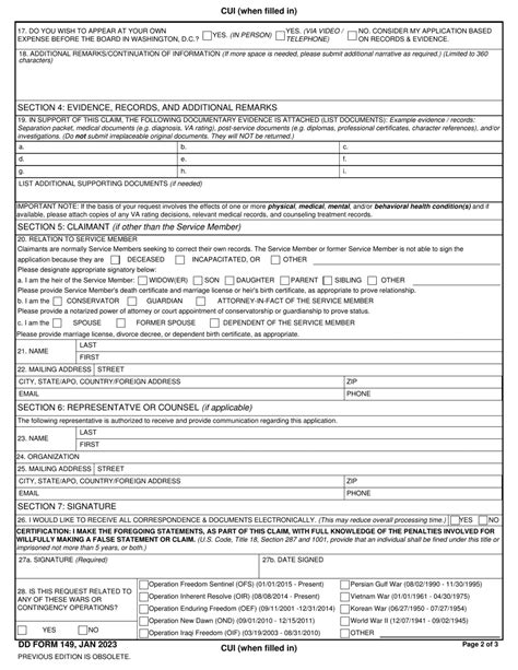 Dd Form 149 Download Fillable Pdf Or Fill Online Application For